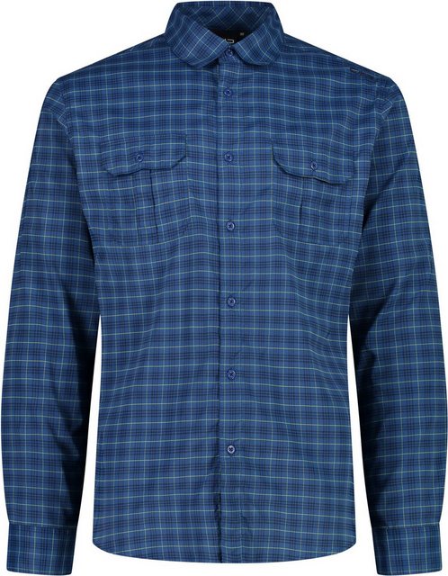 CMP Kurzarmhemd MAN SHIRT LIGHT BLUE-B.BLUE-LIME günstig online kaufen