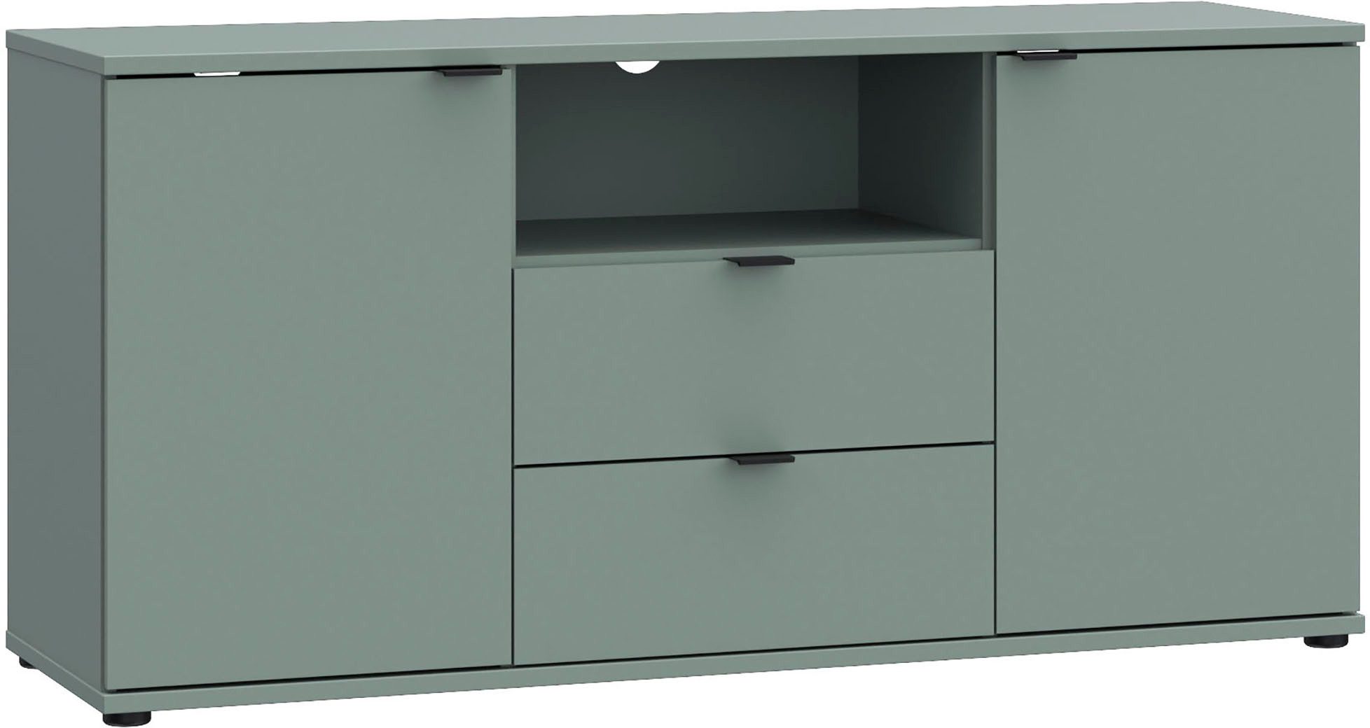 FORTE Lowboard "Ganymede", (Breite 129,8cm), TV Board, Stauraum, Schublade; günstig online kaufen