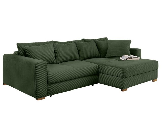 luma-home Ecksofa 15156, Dauerschläfer mit Bettkasten 288x186 cm, Federkern günstig online kaufen