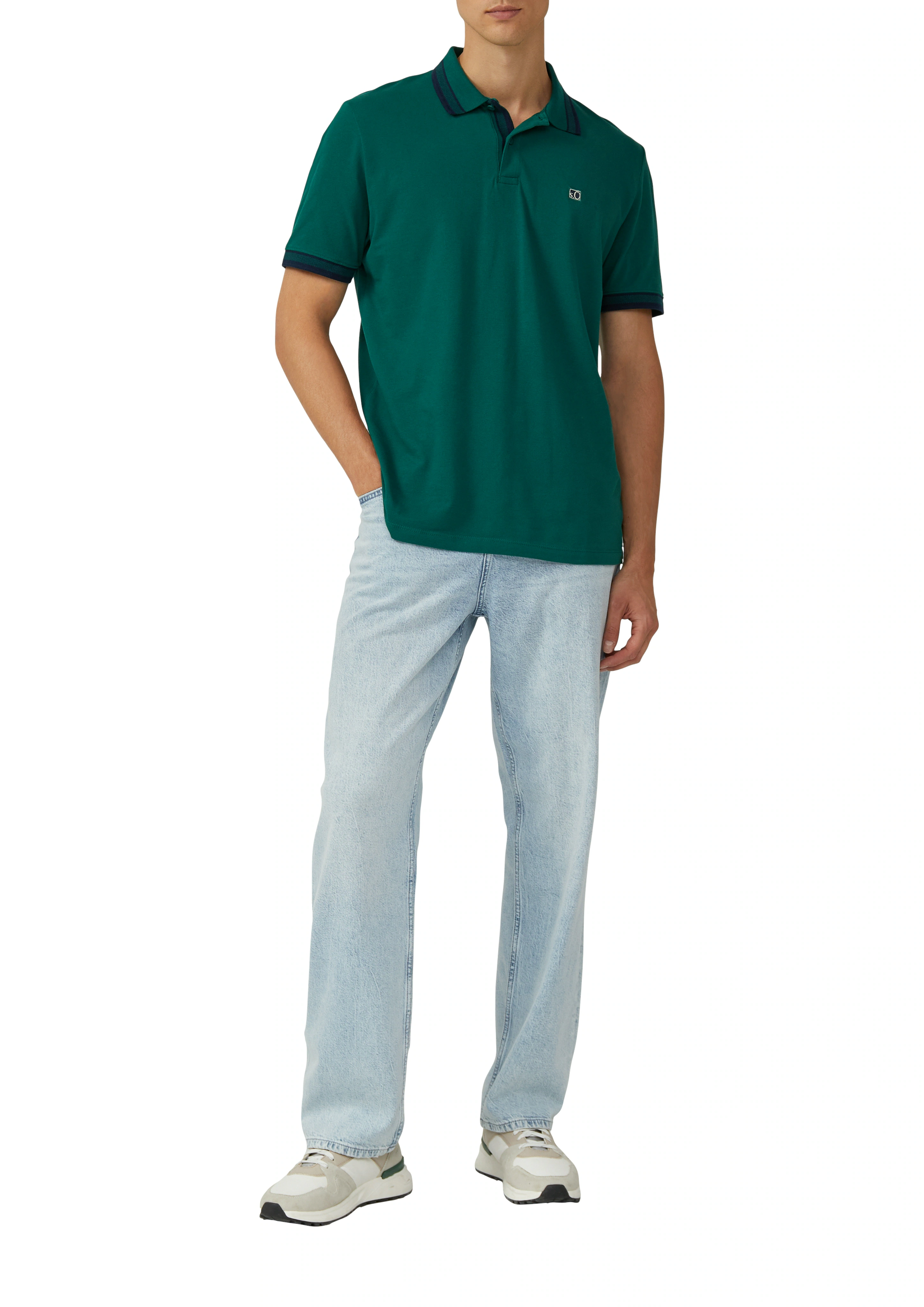 s.Oliver Poloshirt, mit Logo Stickerei günstig online kaufen