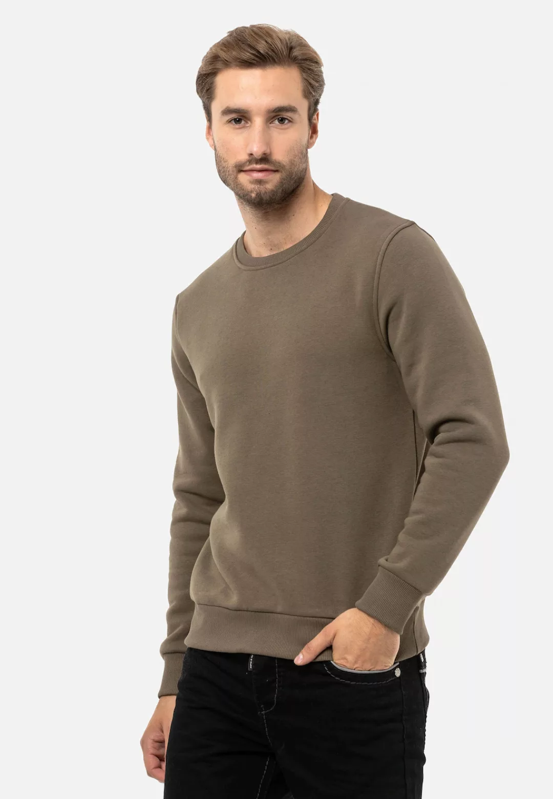 Cipo & Baxx Sweatshirt, im stylischen Uni-Look günstig online kaufen