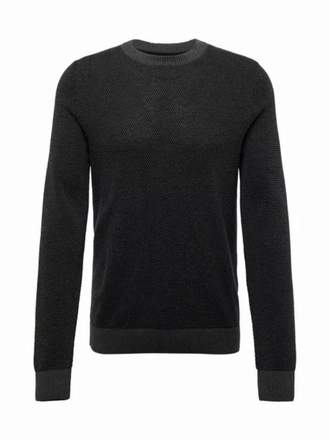 Jack & Jones Rundhalspullover JJEGLOBE KNIT CREW NECK NOOS in Strick Optik günstig online kaufen