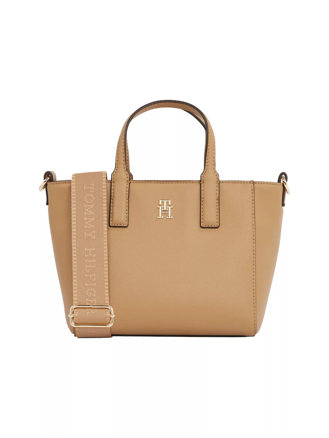 Tommy Hilfiger Shopper "TH SOFT LOGO MINI TOTE", Damen Beuteltasche, Henkel günstig online kaufen