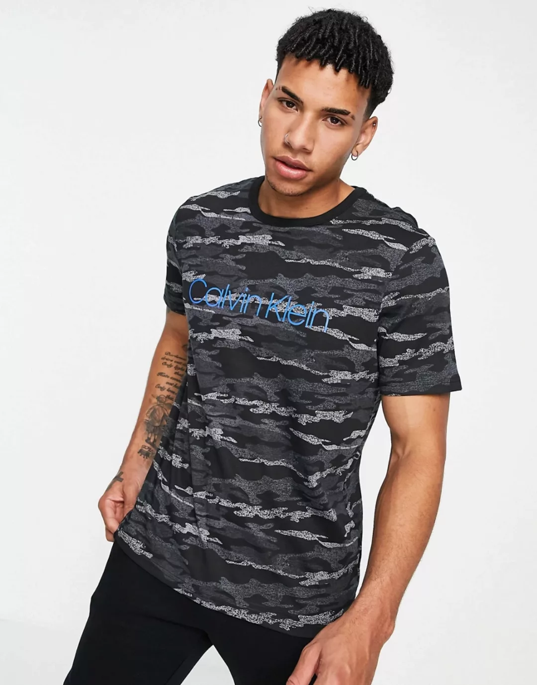 Calvin Klein Underwear Crew T-shirt XL Chill Camo / Black günstig online kaufen