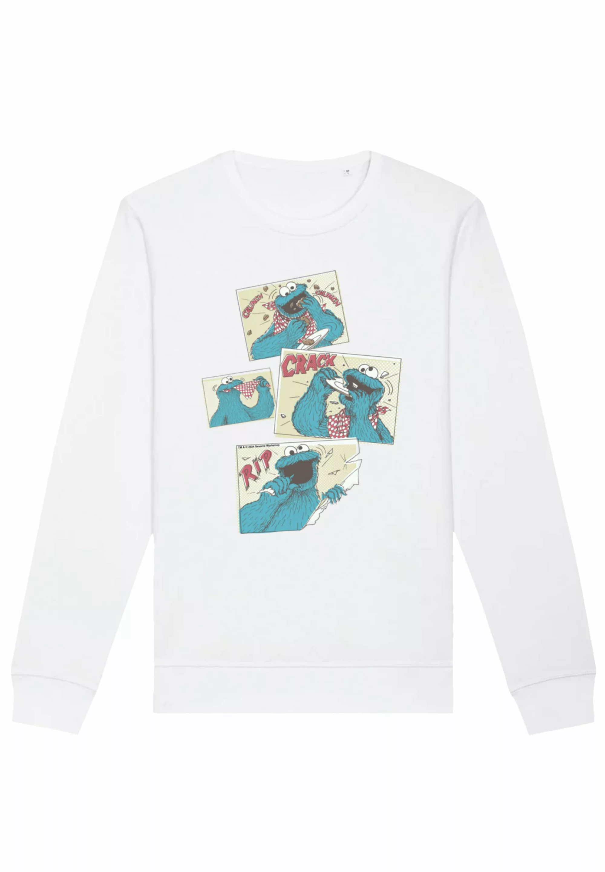 F4NT4STIC Sweatshirt "Sesamstraße Cookie Monster Crunch Crack Rip", Premium günstig online kaufen