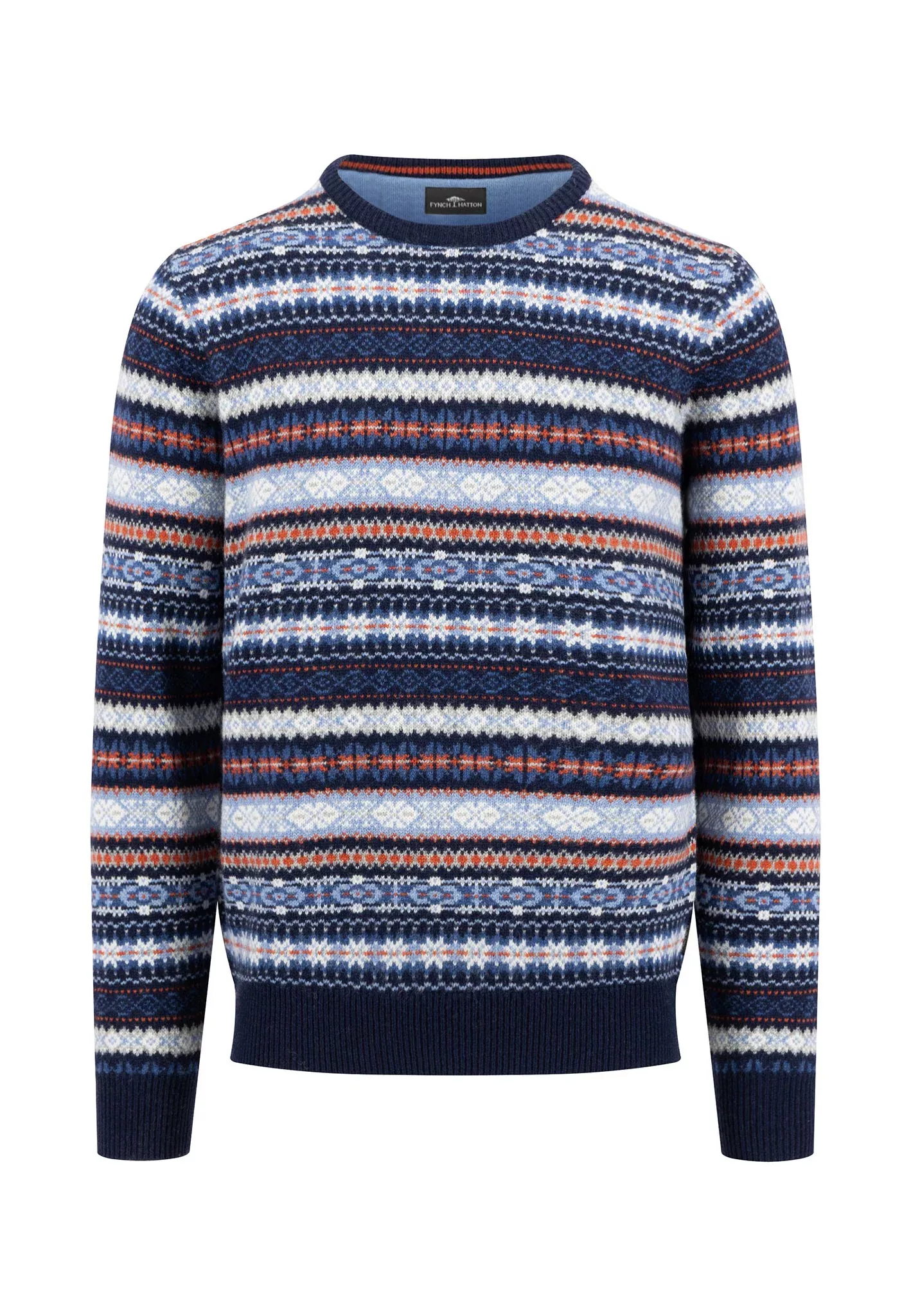 FYNCH-HATTON Strickpullover mit Intarsien Muster günstig online kaufen