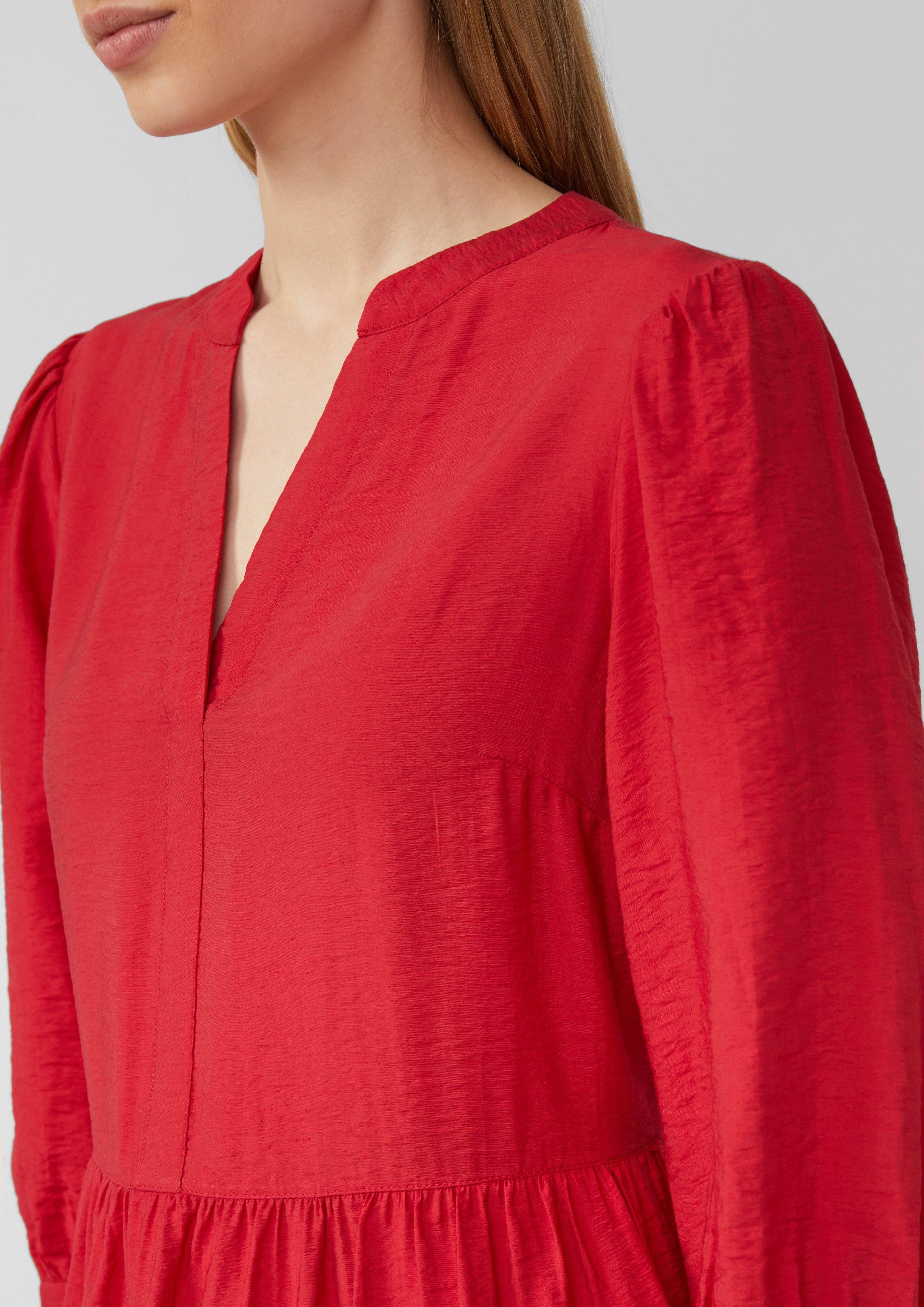 s.Oliver Minikleid Strukturiertes Kleid aus Viskosemix günstig online kaufen