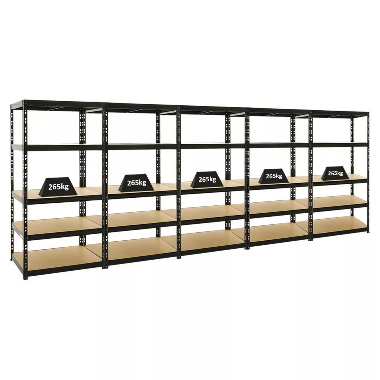 PROREGAL Mega Deal 5x Schwerlastregal Tiger HxBxT 180 x 90 x 45 cm Fachlast günstig online kaufen