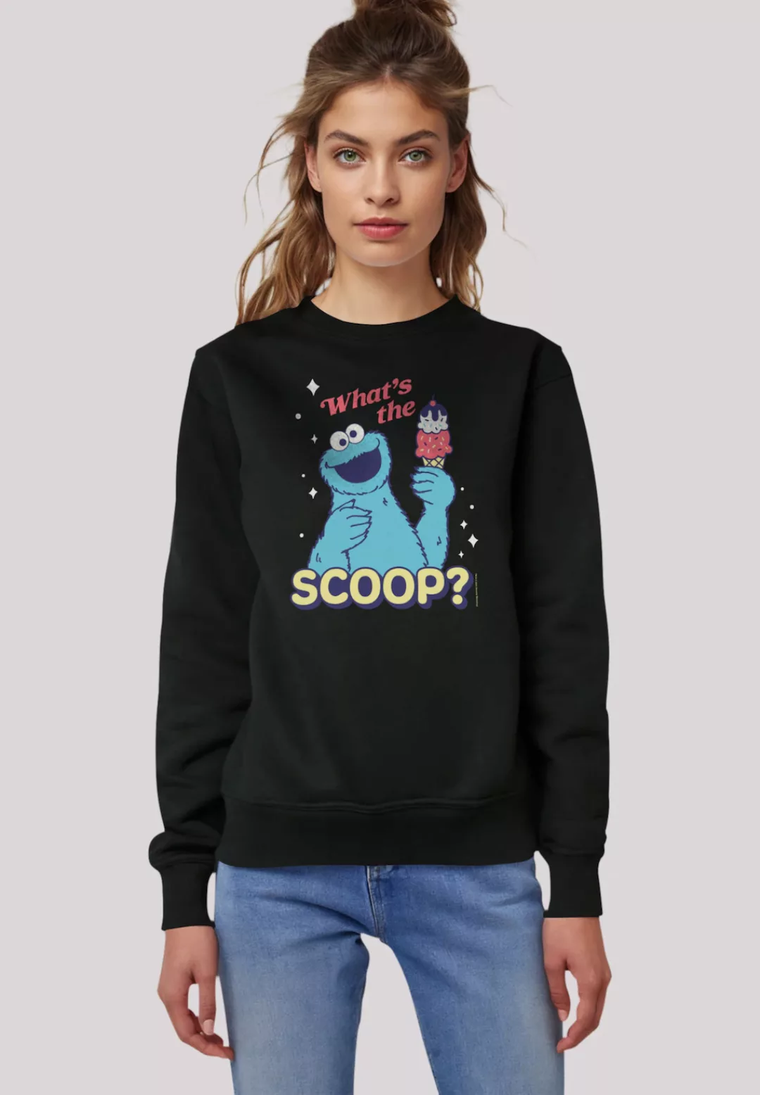 F4NT4STIC Sweatshirt "Sesamstraße Cookie Monster Scoop", Premium Qualität günstig online kaufen