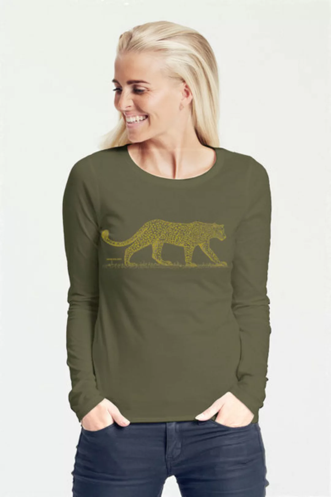 Bio-damen-langarmshirt Leopard günstig online kaufen