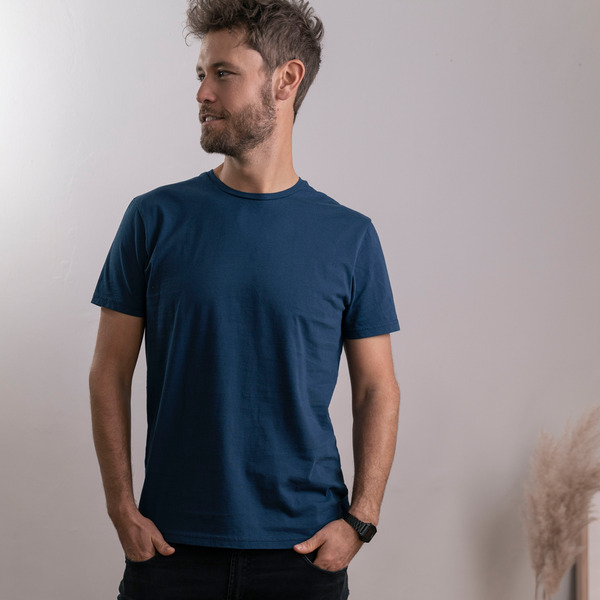 Vinn - T-shirt Aus Biobaumwolle, Blau/navy günstig online kaufen