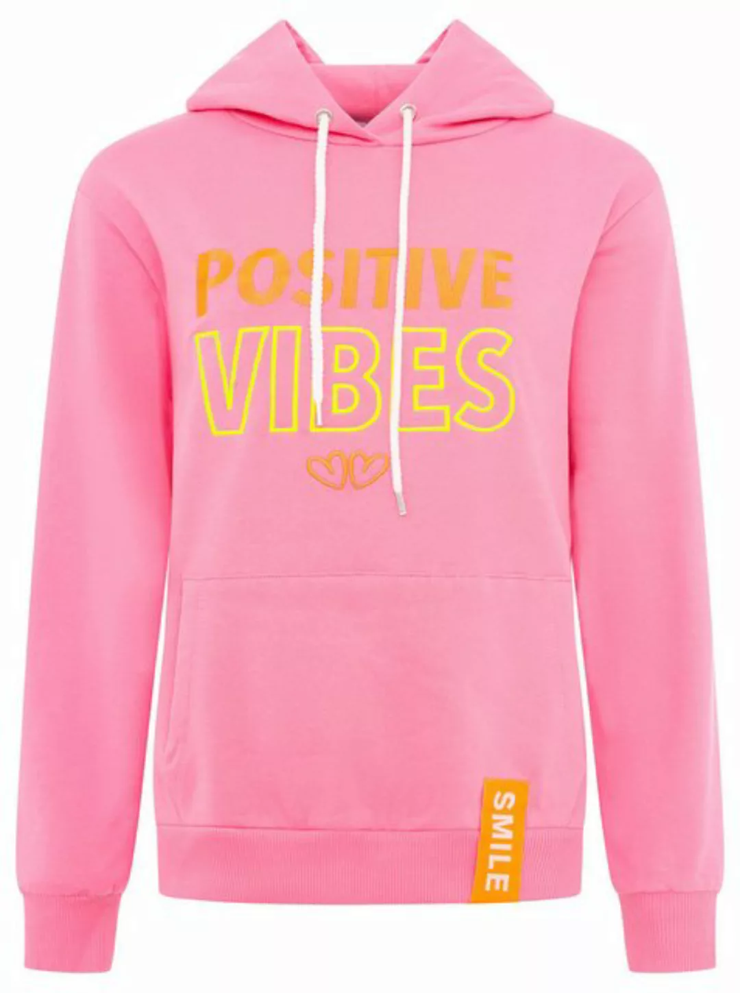 Zwillingsherz Hoodie Positive Vibes Mit Baumwolle, Mit Kapuze, Stickerei günstig online kaufen