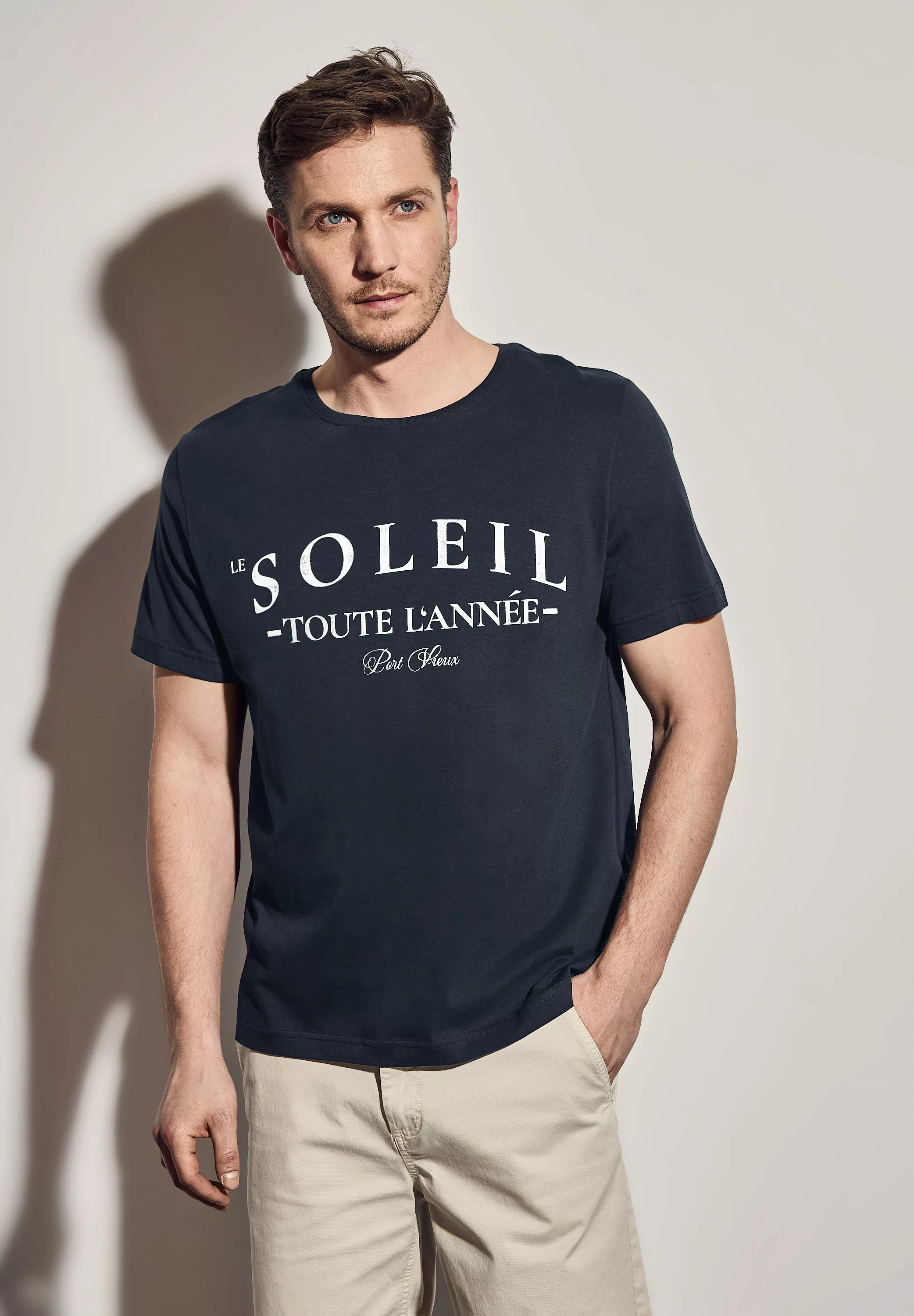 STREET ONE MEN T-Shirt, aus reiner Baumwolle günstig online kaufen