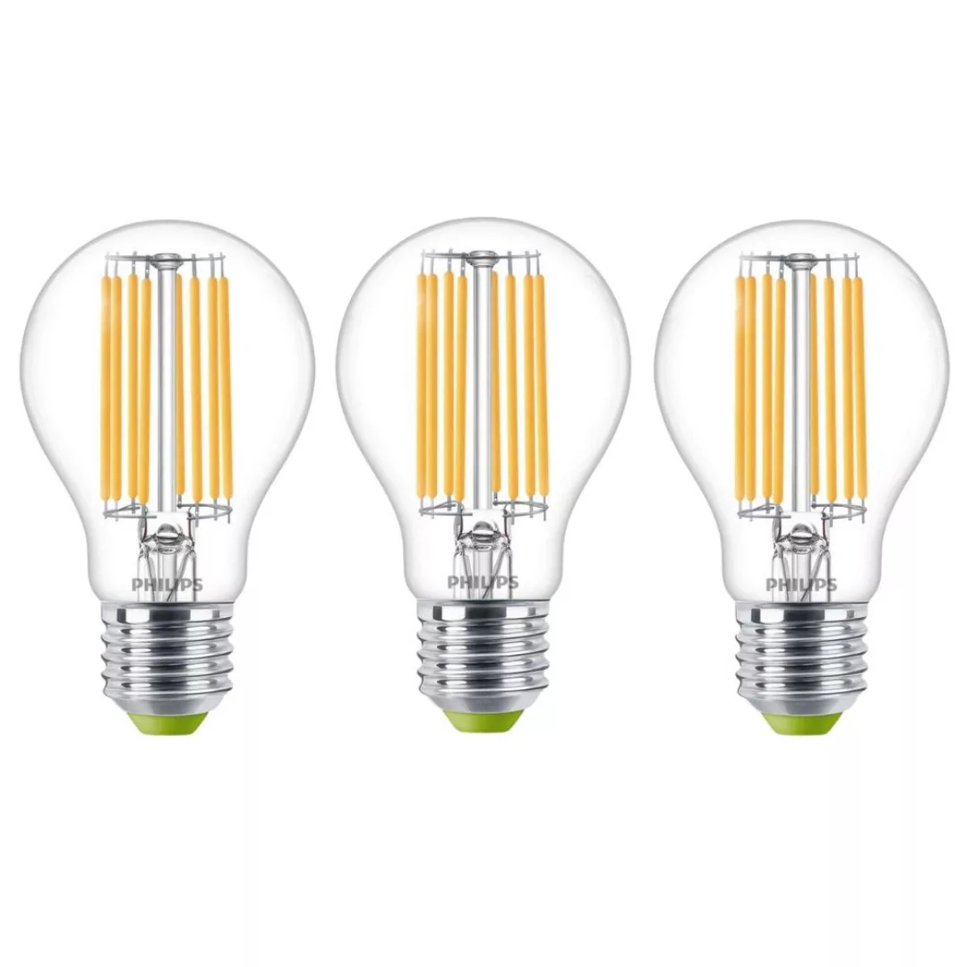 Philips Ultra Efficient LED Filament Lampe E27 Birne - A60 4W 640lm 2700K D günstig online kaufen