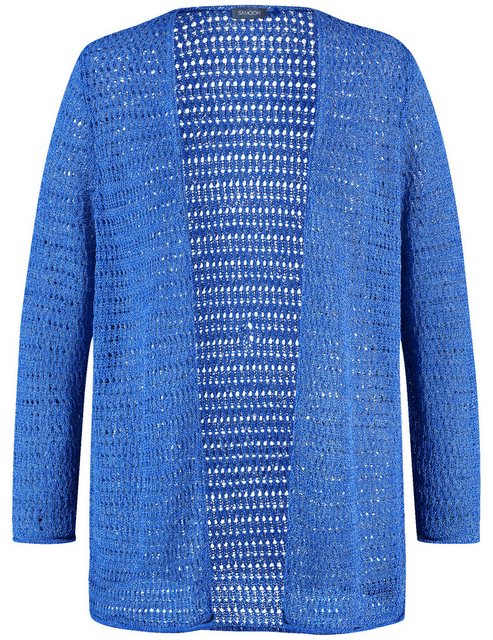 Samoon Cardigan Langer Cardigan aus Lochstrick günstig online kaufen