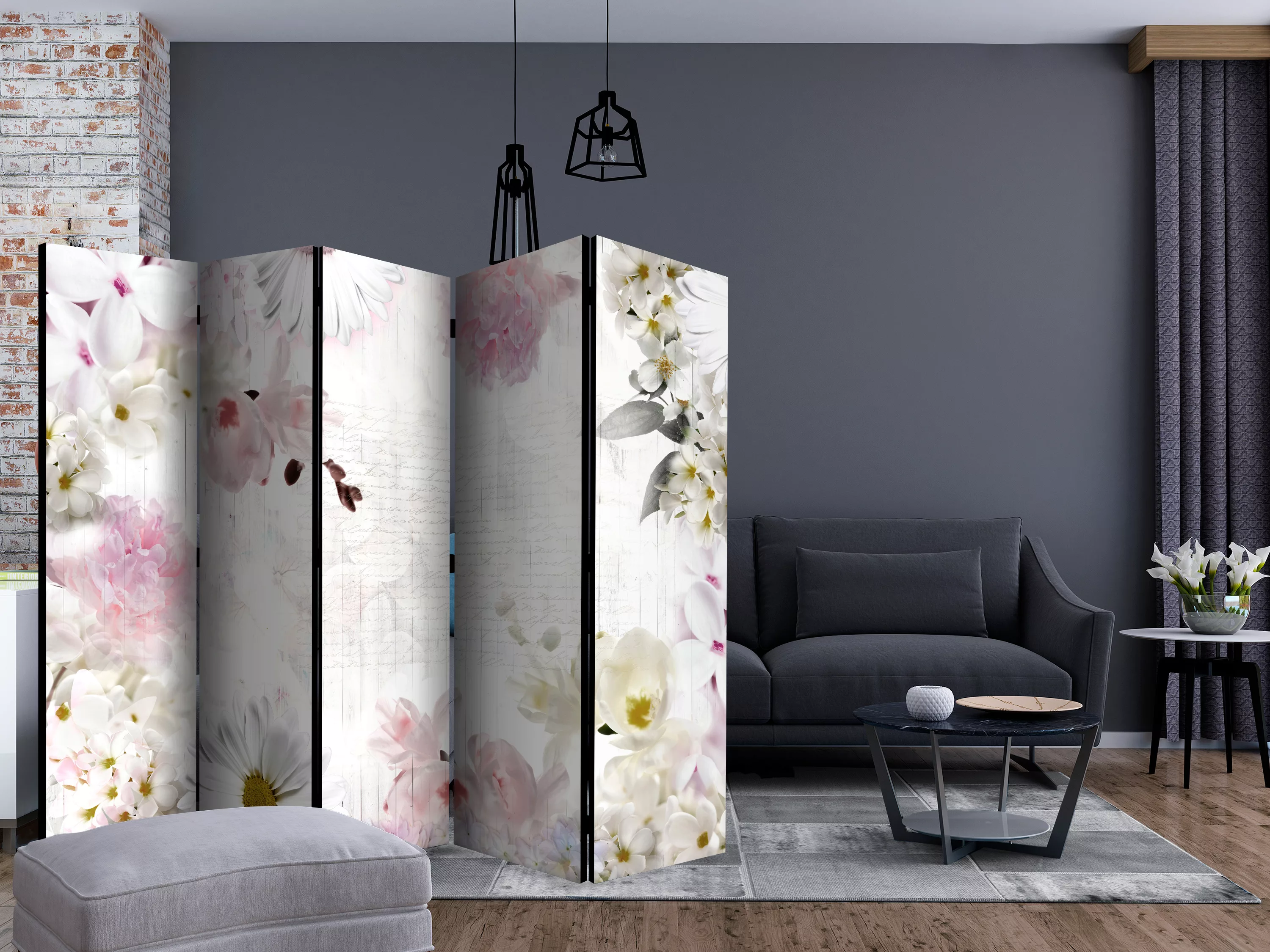 5-teiliges Paravent - The Fragrance Of Spring Ii [room Dividers] günstig online kaufen