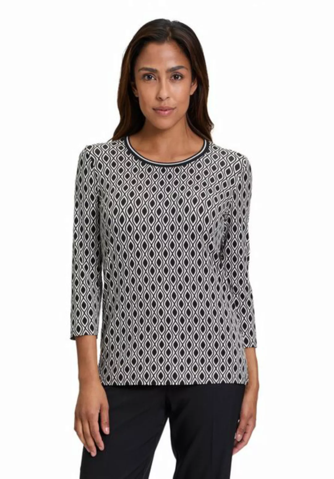 Betty Barclay 3/4-Arm-Shirt Betty Barclay Basic Shirt mit Print (1-tlg) Rip günstig online kaufen