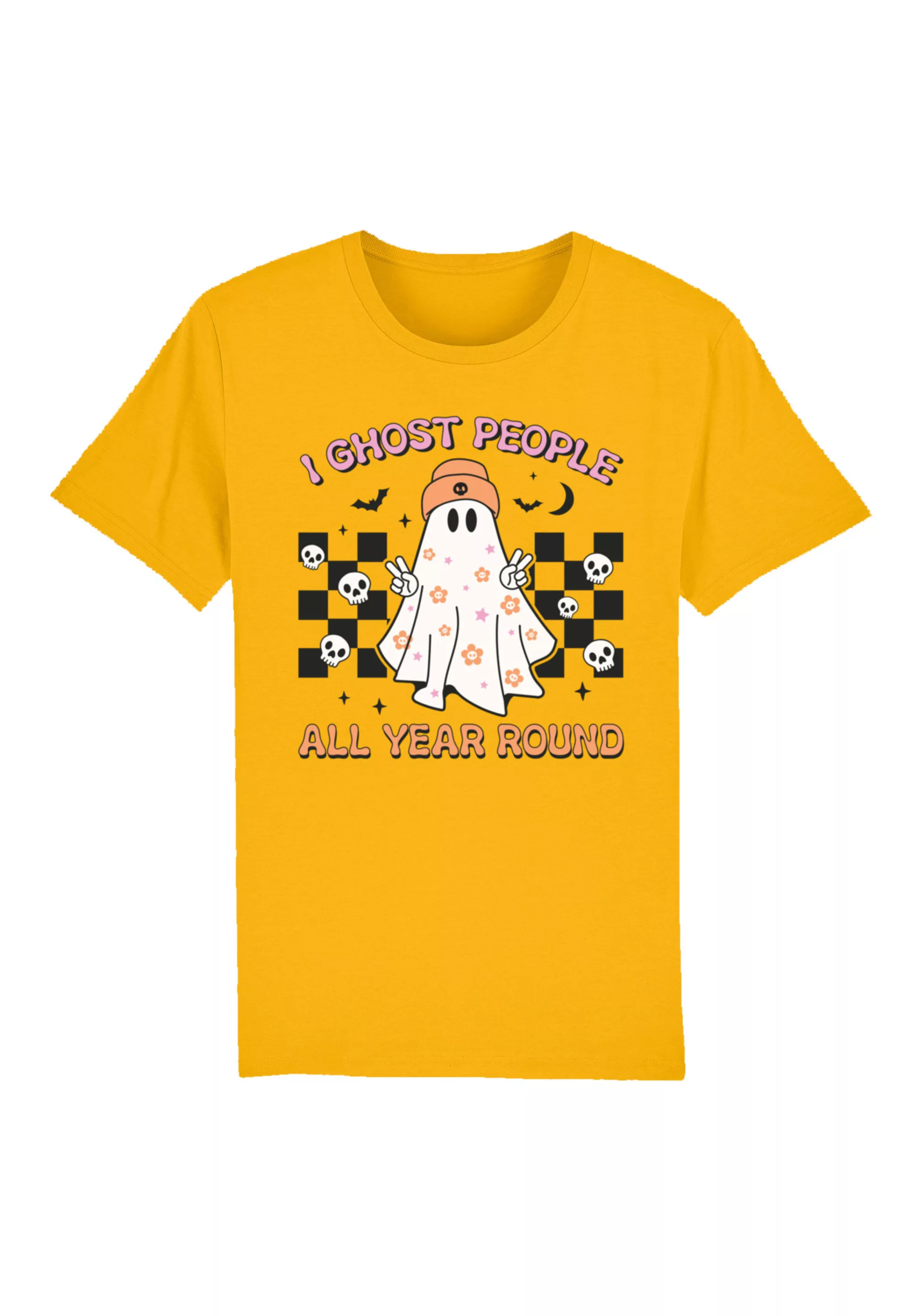 F4NT4STIC T-Shirt "Retro Halloween I Ghost People All Year Round", Premium günstig online kaufen