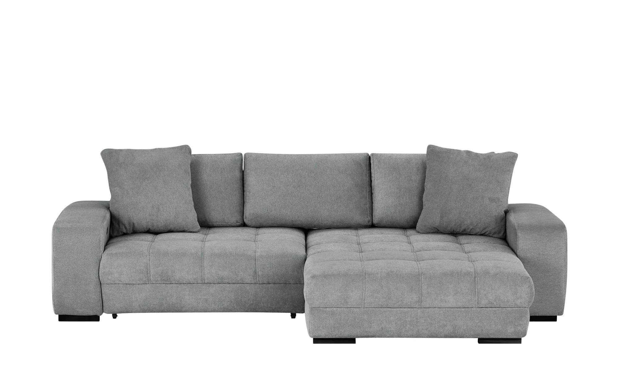 bobb Ecksofa  Caro - grau - 68 cm - Polstermöbel > Sofas > Ecksofas - Möbel günstig online kaufen