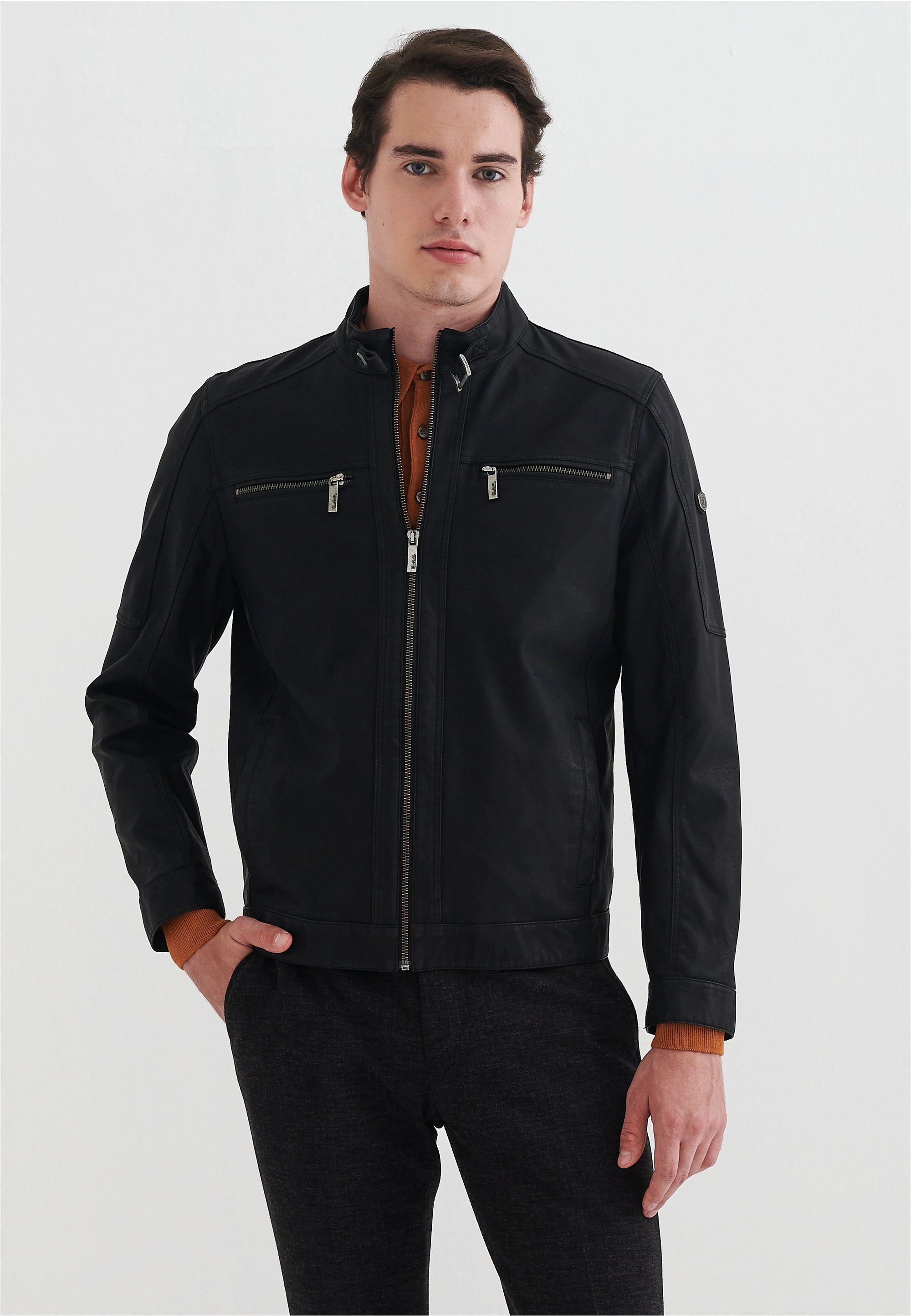 Pierre Cardin Outdoorjacke, im angesagten Biker-Look günstig online kaufen