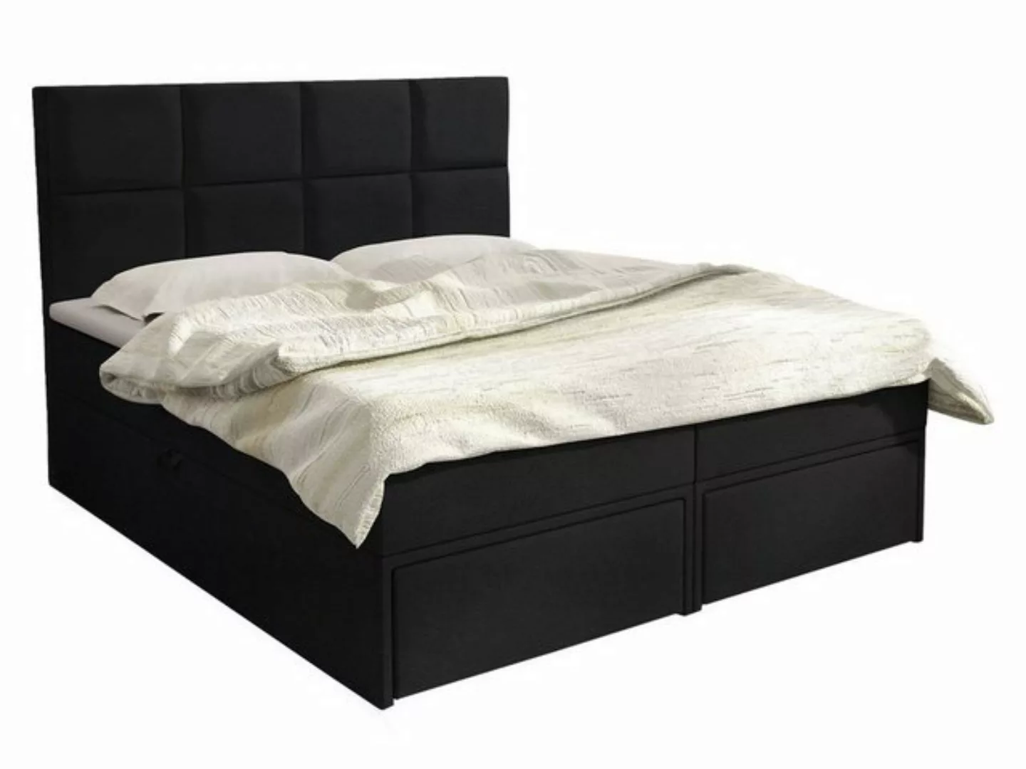 MIRJAN24 Boxspringbett Garda Lux I (mit zwei Bettkästen und zwei Bettschubl günstig online kaufen