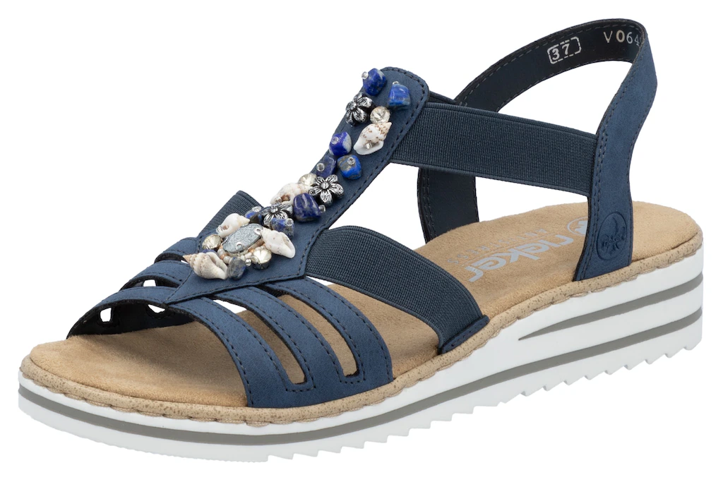 Rieker Riemchensandale, Sommerschuh, Sandalette, Keilabsatz, mit sommerlich günstig online kaufen