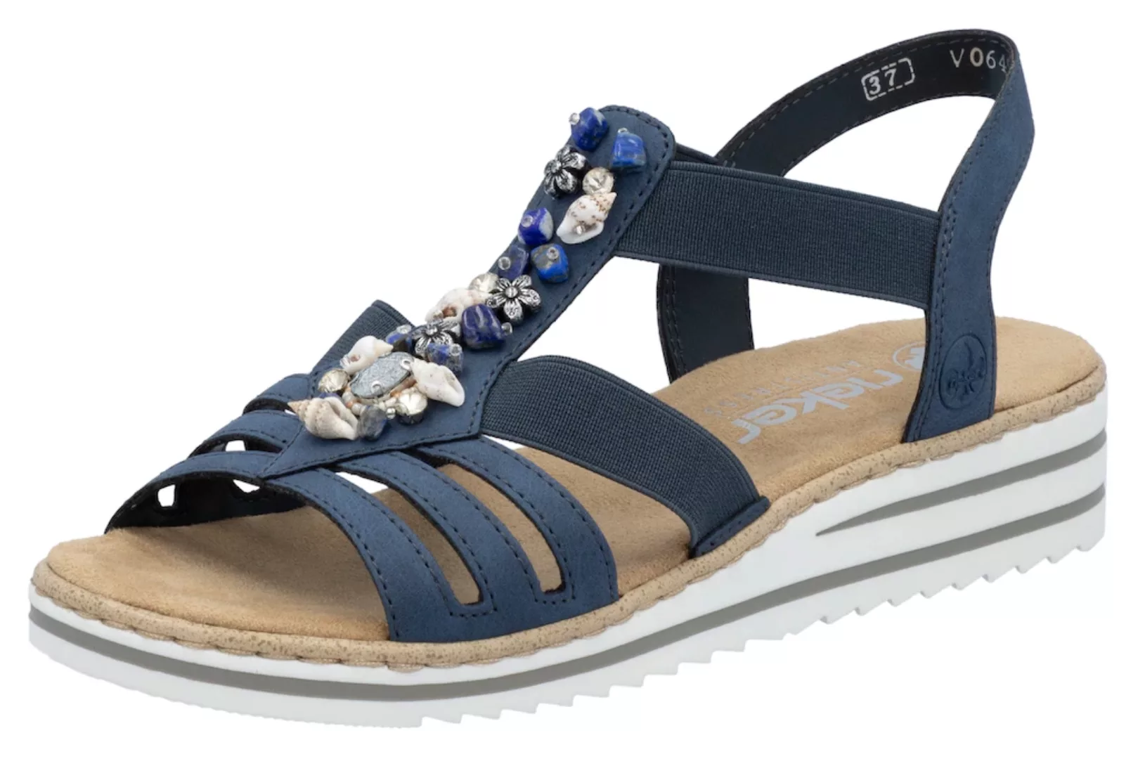 Rieker Riemchensandale, Sommerschuh, Sandalette, Keilabsatz, mit sommerlich günstig online kaufen