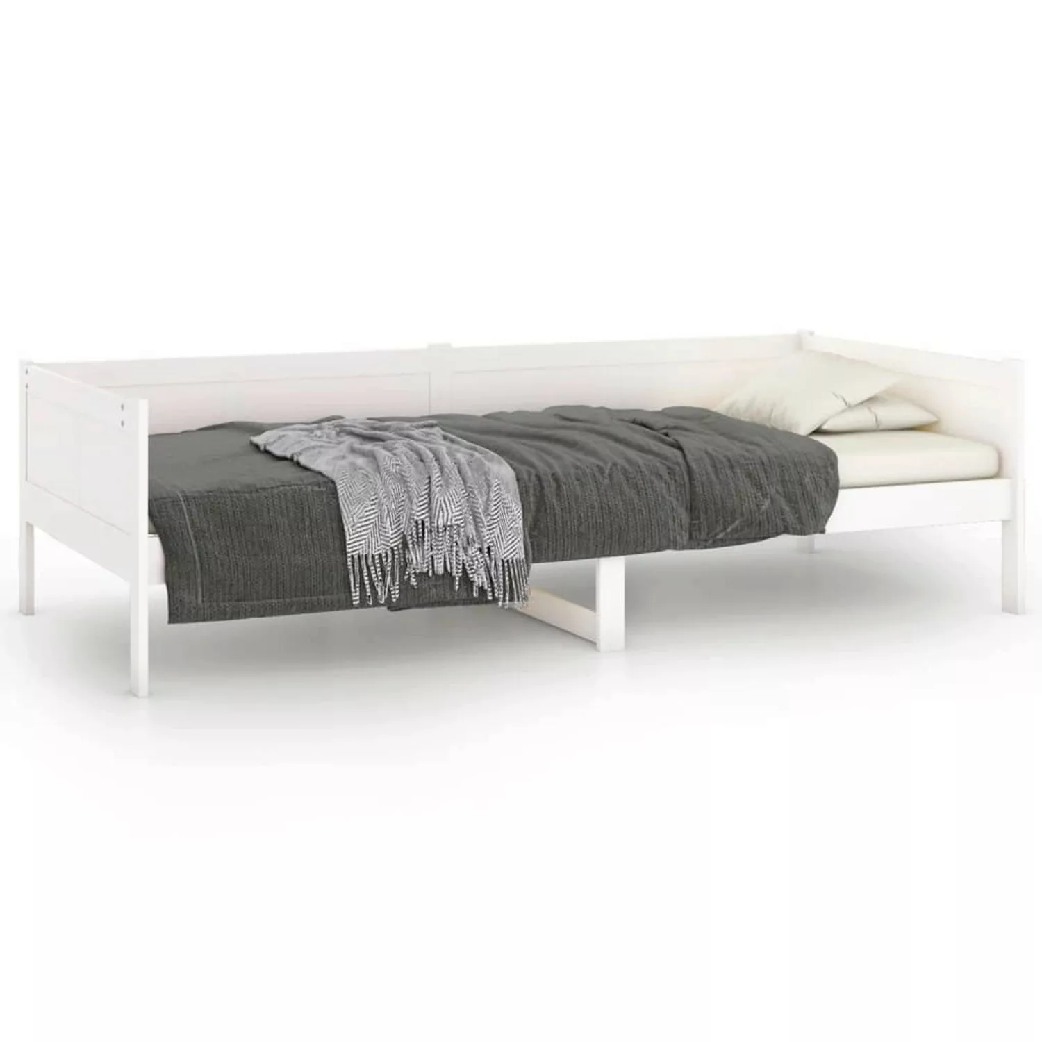 vidaXL Gästebett Tagesbett Gästebett Weiß Massivholz Kiefer 90x190 cm Bett günstig online kaufen