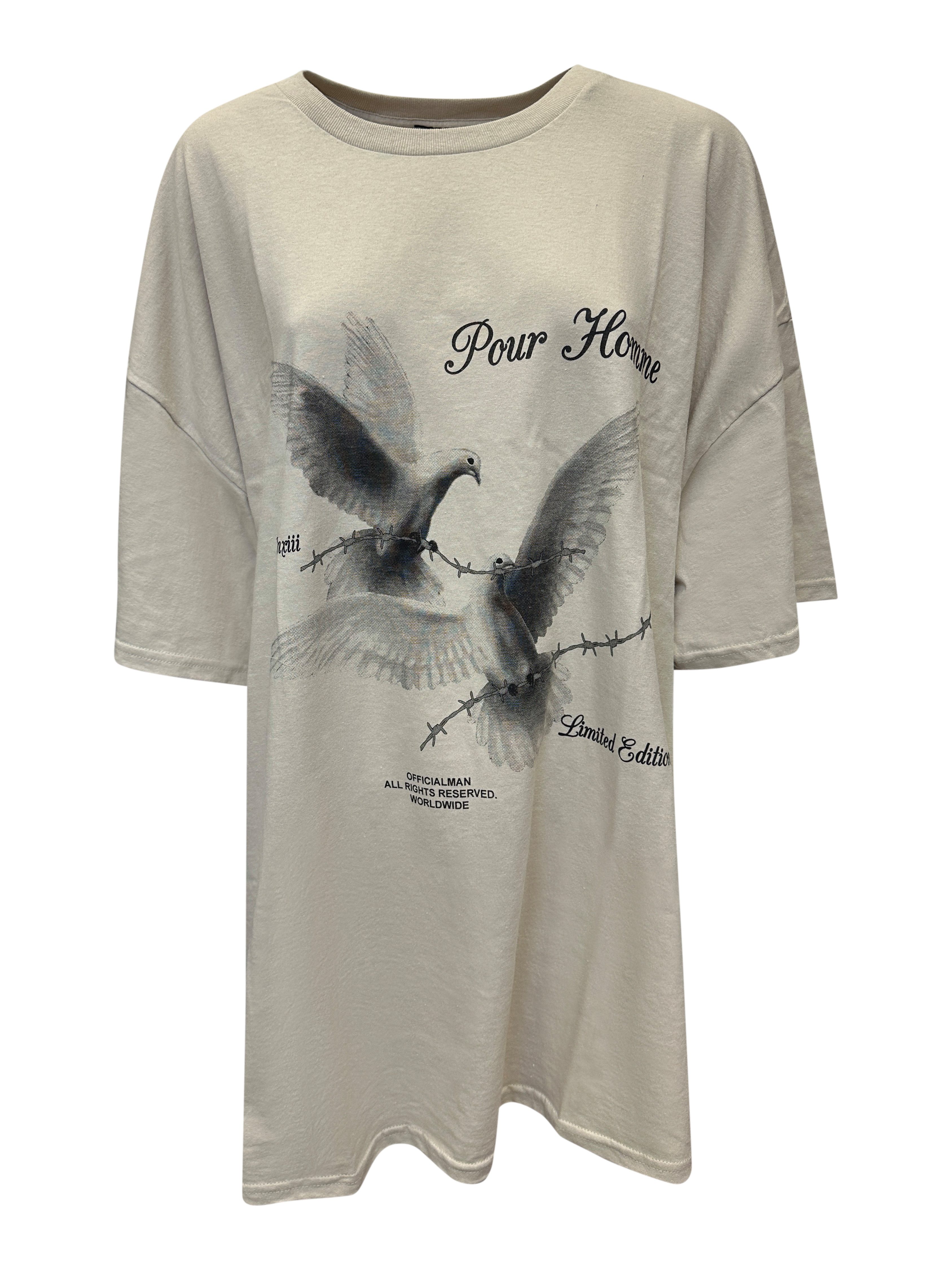 Worldclassca T-Shirt Worldclassca Oversized Print Weiße günstig online kaufen