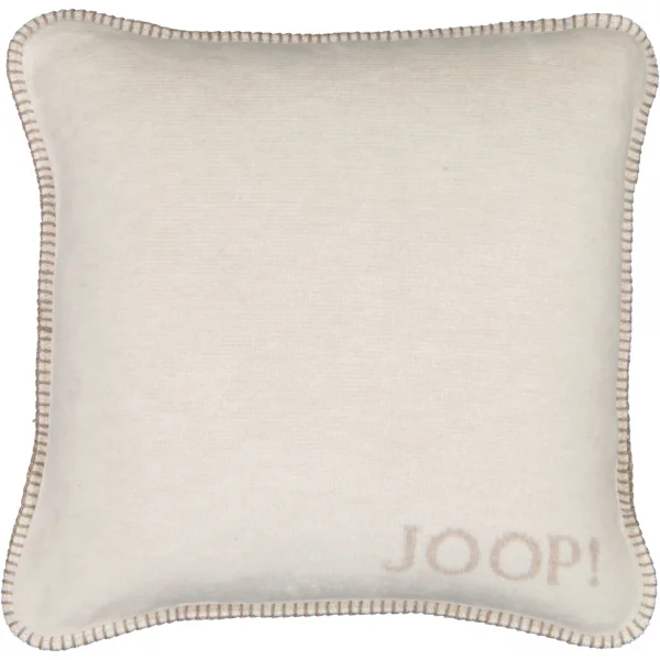 JOOP! Kissenhülle Melange-Doubleface - Größe: 50x50 cm - Farbe: Natur-Sand günstig online kaufen
