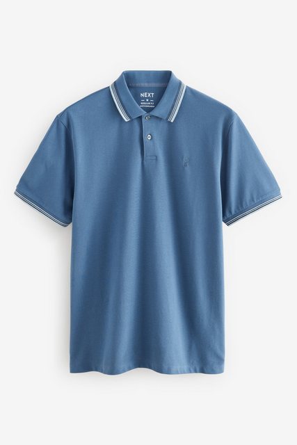 Next Poloshirt Pikee-Poloshirt im Regular Fit mit Kragenstreifen (1-tlg) günstig online kaufen