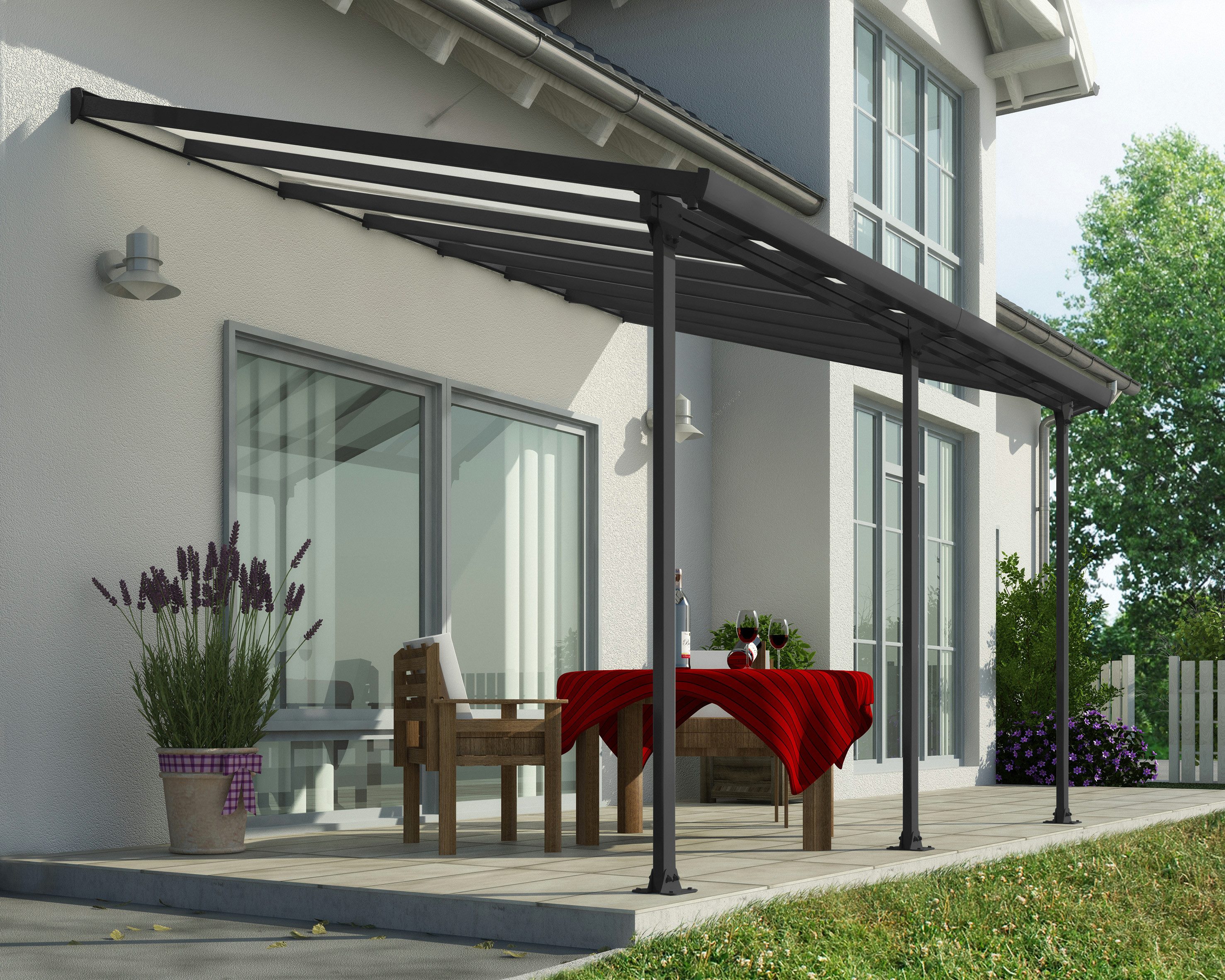Palram - Canopia Terrassendach "Feria Alu Terrassenüberdachung", einfache D günstig online kaufen