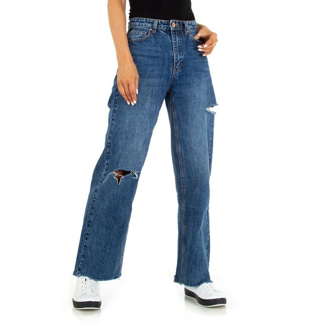 Ital-Design Boyfriend-Jeans Damen Freizeit Destroyed-Look Boyfriend Jeans i günstig online kaufen