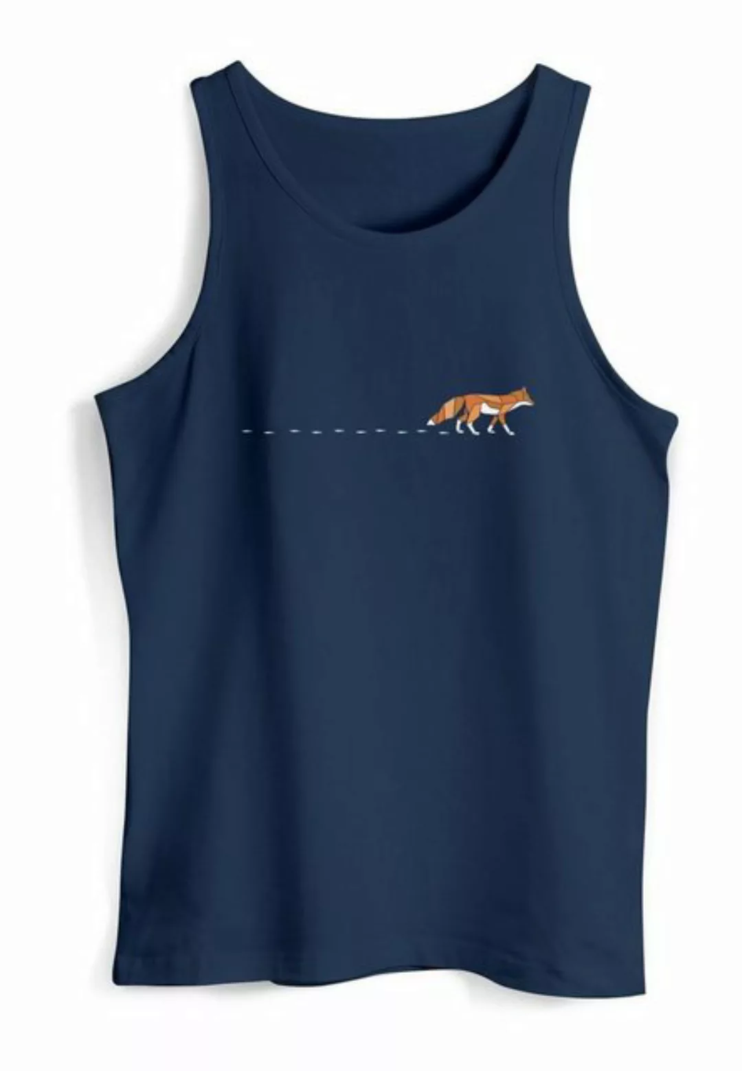 Neverless Tanktop Herren Tank-Top Fuchs Fox Wald Tiermotiv Logo Print Badge günstig online kaufen