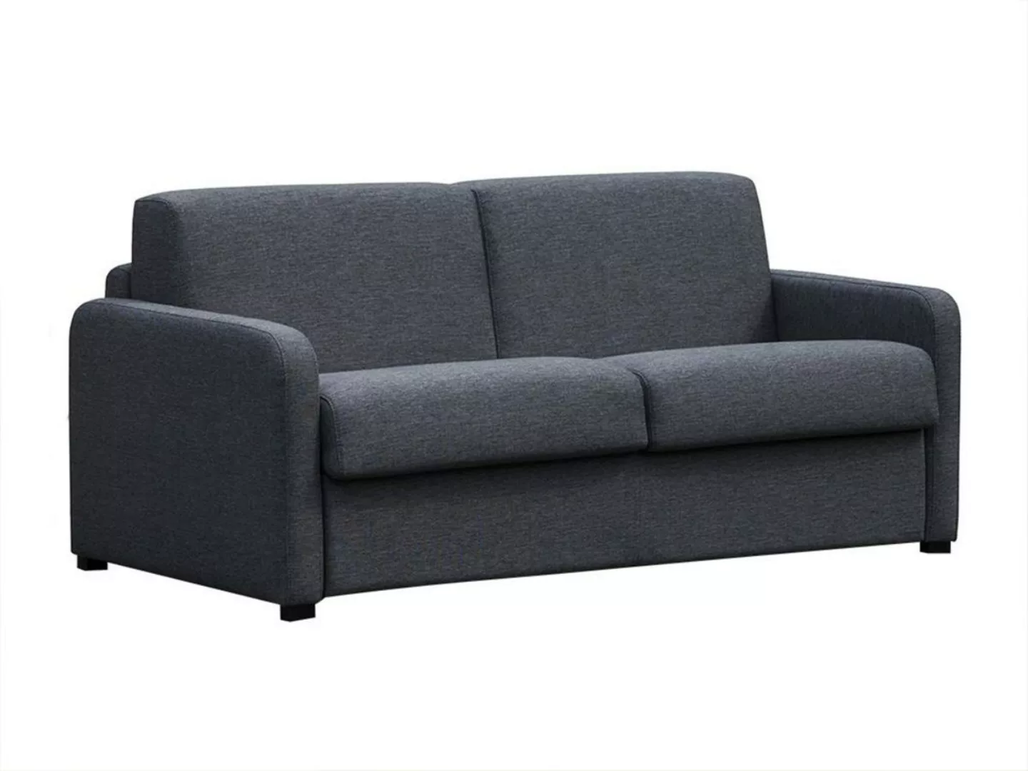 Schlafsofa mit Matratze 3-Sitzer - Stoff - Anthrazit - TOMAKA günstig online kaufen