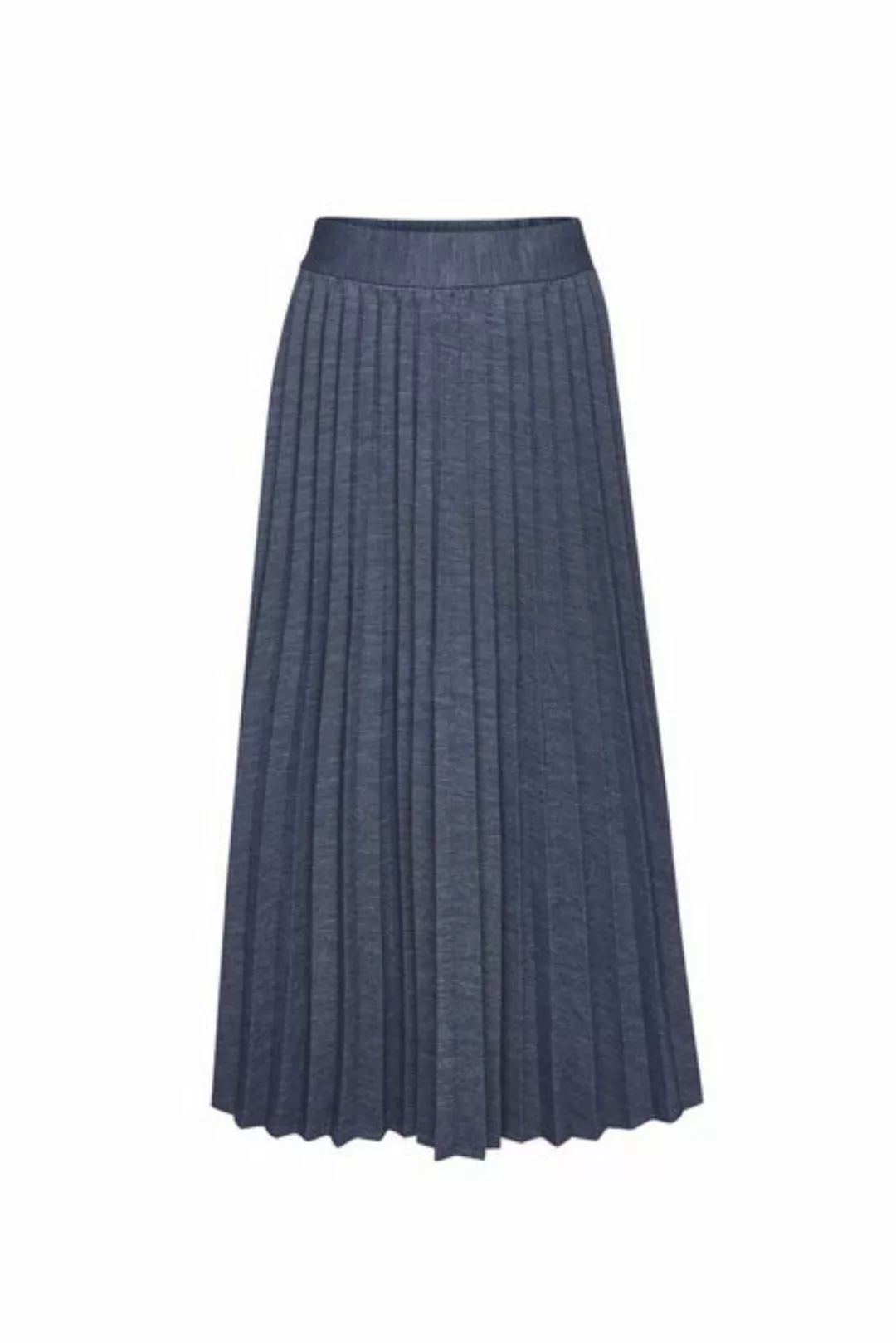 Rich & Royal Sommerrock Denim optic plissee skirt recycled günstig online kaufen