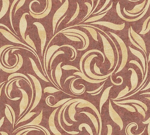 Metallic Mustertapete Architects Paper Nobile in Beige Metallic Rot - 95940 günstig online kaufen