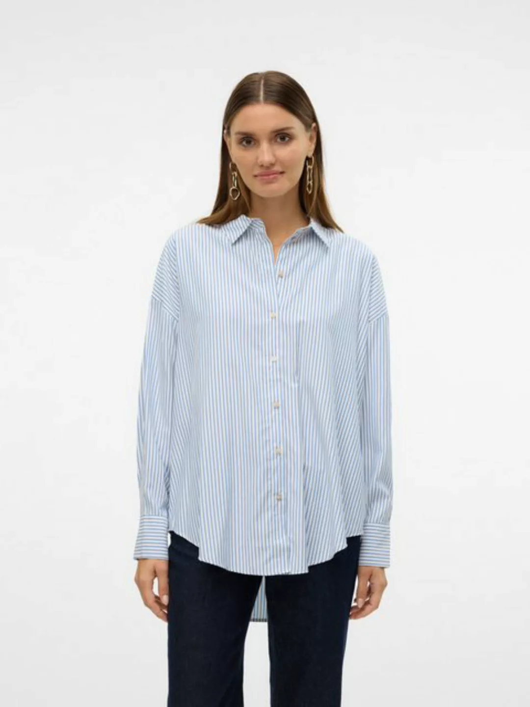 Vero Moda Langarmbluse VMNORA LS OVERSIZE SHIRT WVN GA NOOS günstig online kaufen