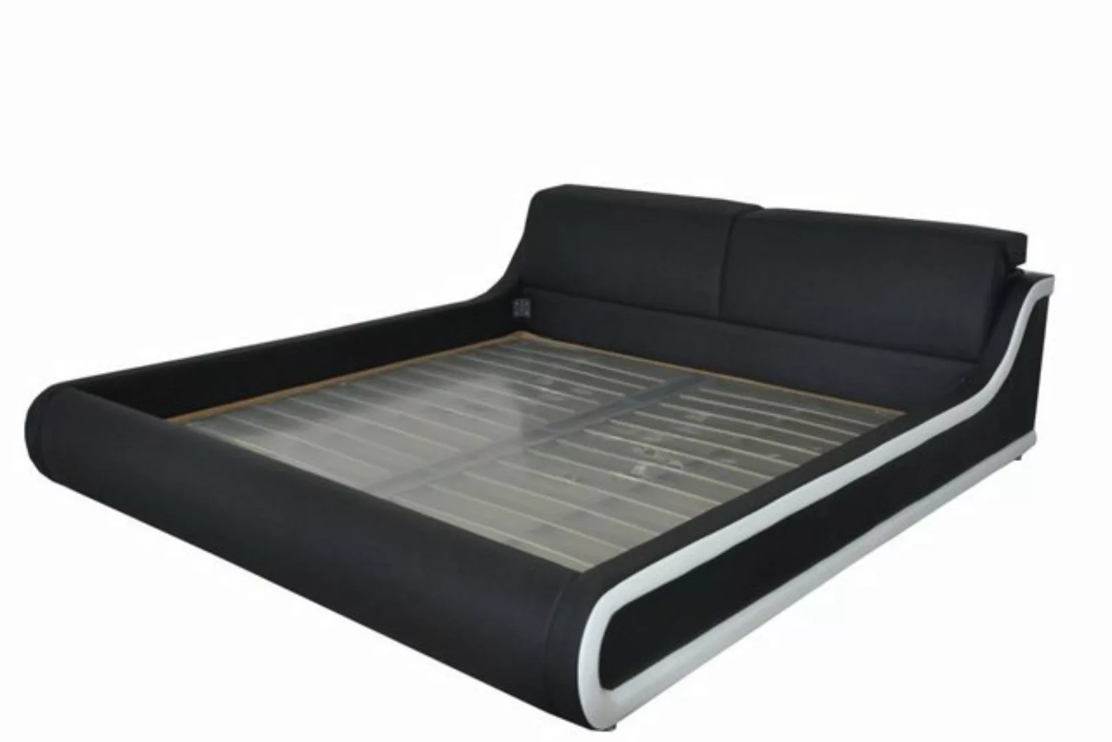 JVmoebel Bett Doppel Luxus Design Leder Bett Polster Betten Moderne Multifu günstig online kaufen