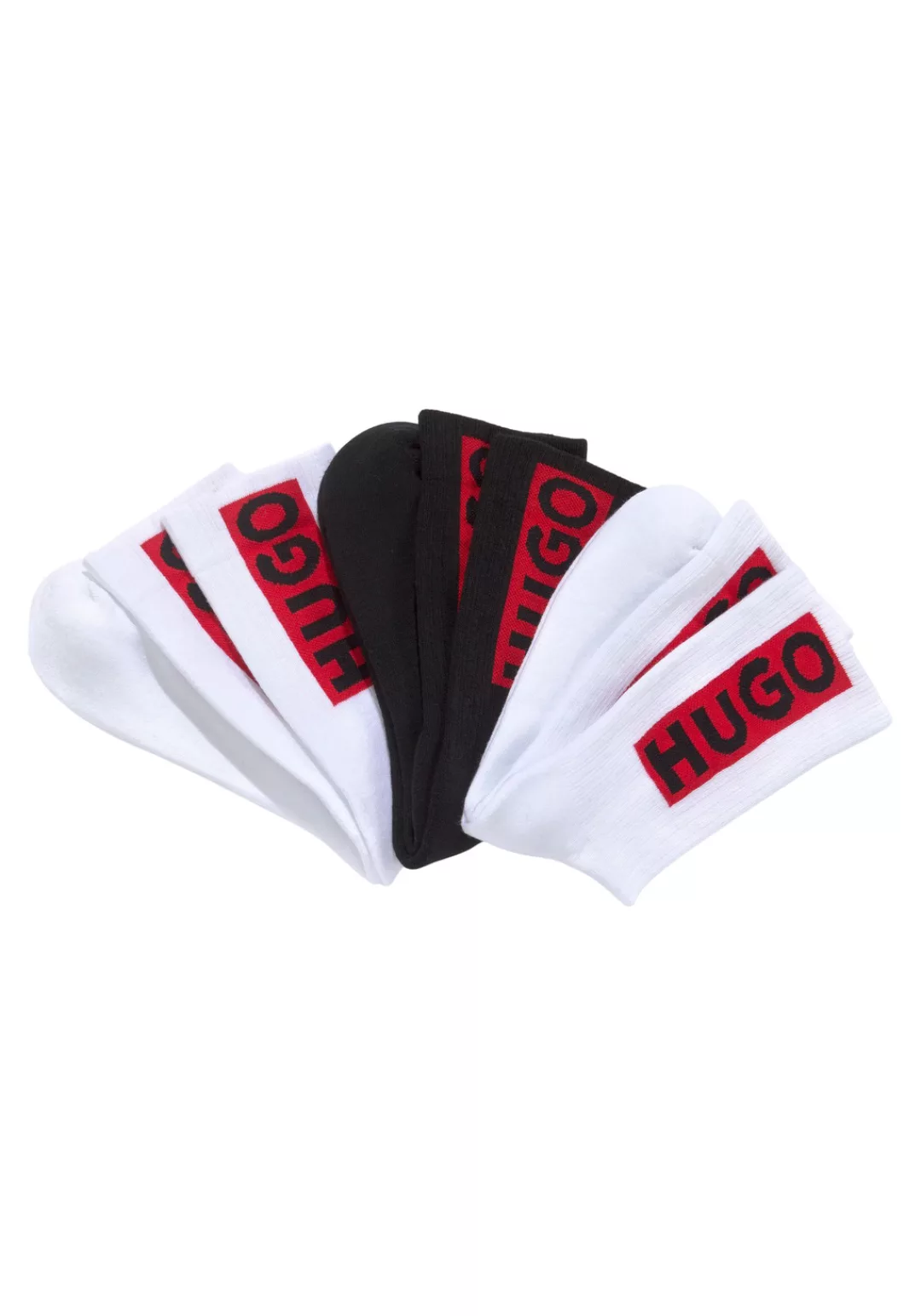 HUGO Underwear Socken, (Packung, 3 Paar, 3er-Pack), mit Logodruck günstig online kaufen