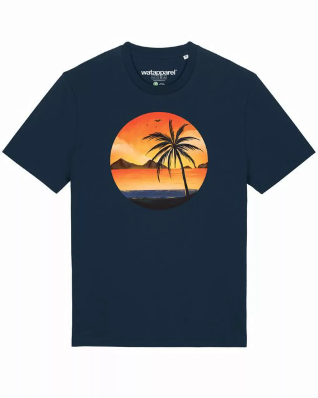 wat? Apparel Print-Shirt Sunset on palm beach (1-tlg) günstig online kaufen