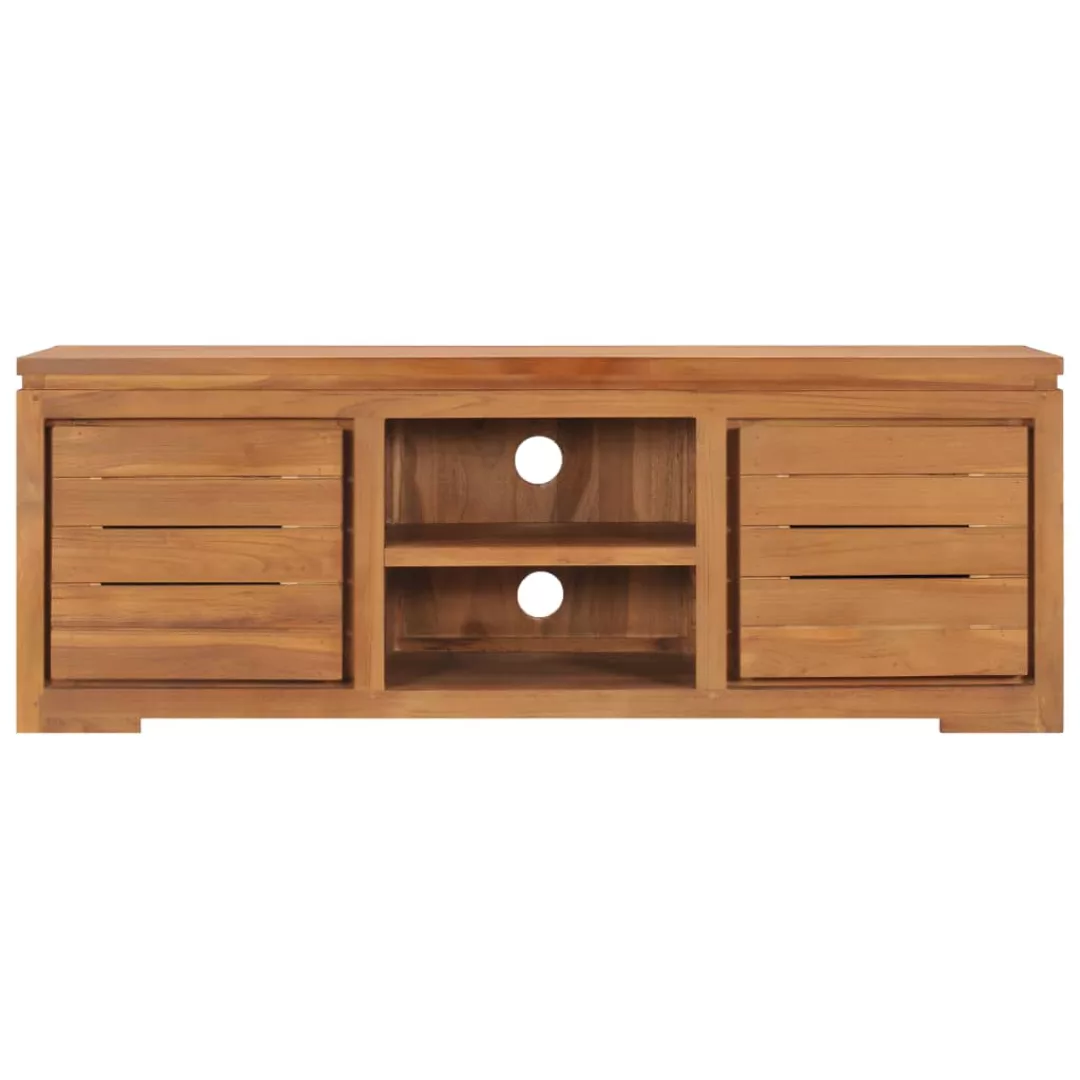 Tv-schrank 110 X 30 X 40 Cm Teak Massivholz günstig online kaufen