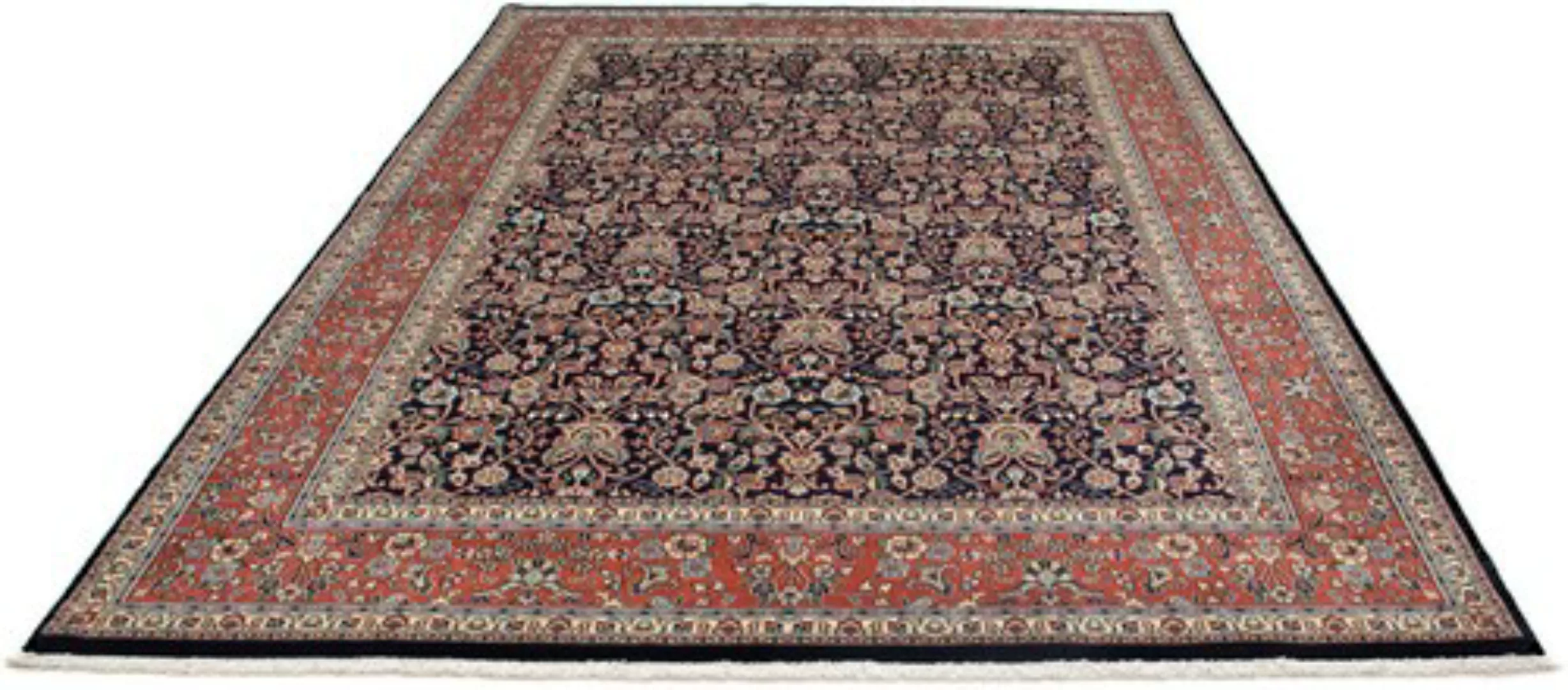 morgenland Wollteppich »Moud Blumenmuster Nero 290 x 198 cm«, rechteckig, U günstig online kaufen