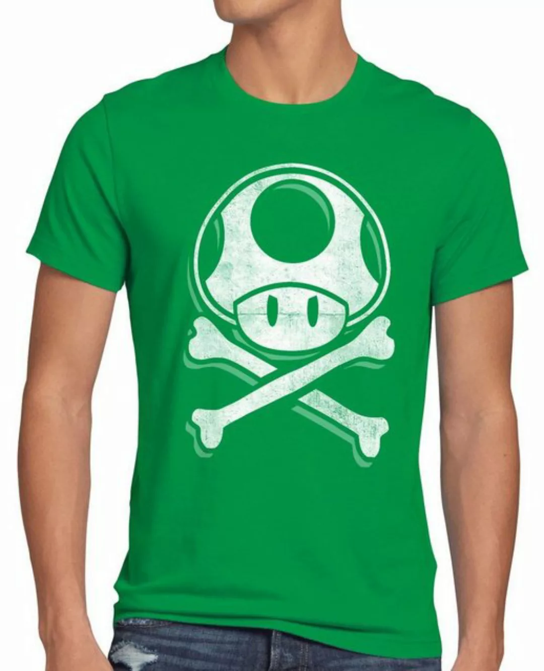 style3 T-Shirt Toadskull mario totenkopf videospiel konsole super world swi günstig online kaufen