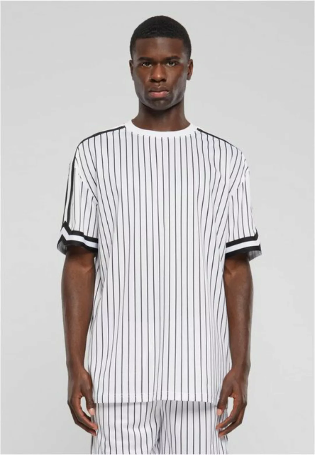 URBAN CLASSICS T-Shirt Oversized Striped Mesh Tee günstig online kaufen