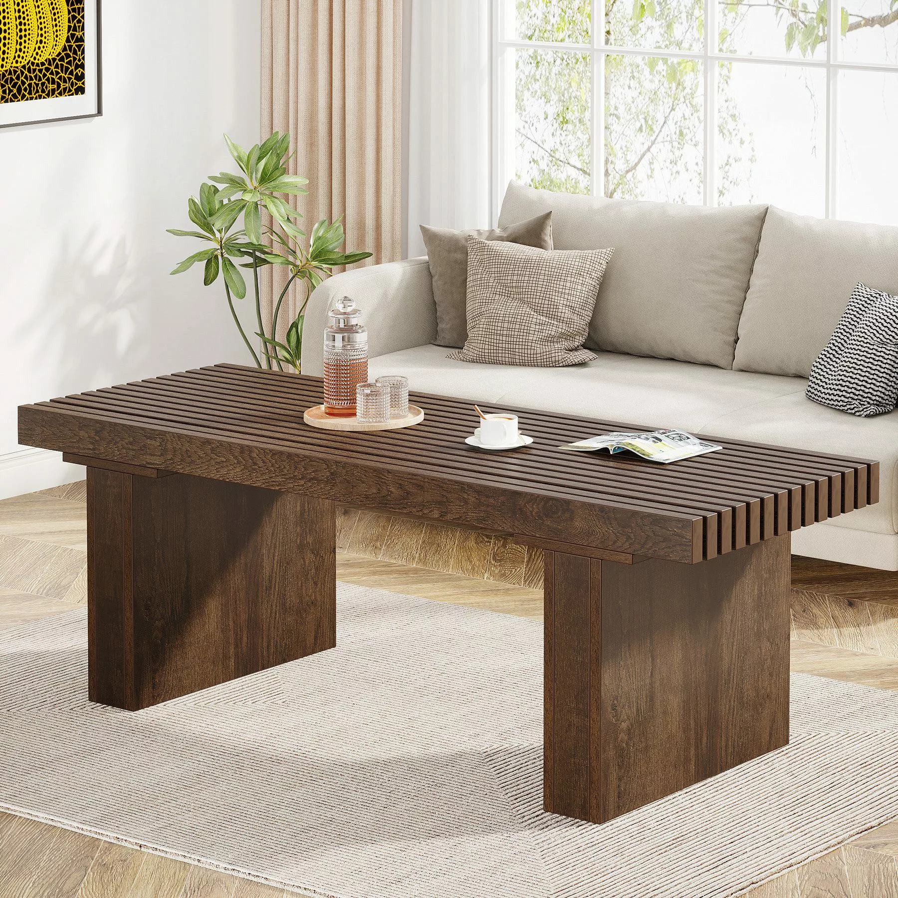 Tribesigns Couchtisch Rechteckiger Couchtisch, 120 cm günstig online kaufen