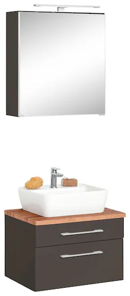 HELD MÖBEL Badmöbel-Set »Davos«, (2 St.), Spiegelschrank Breite 60 cm, mit günstig online kaufen