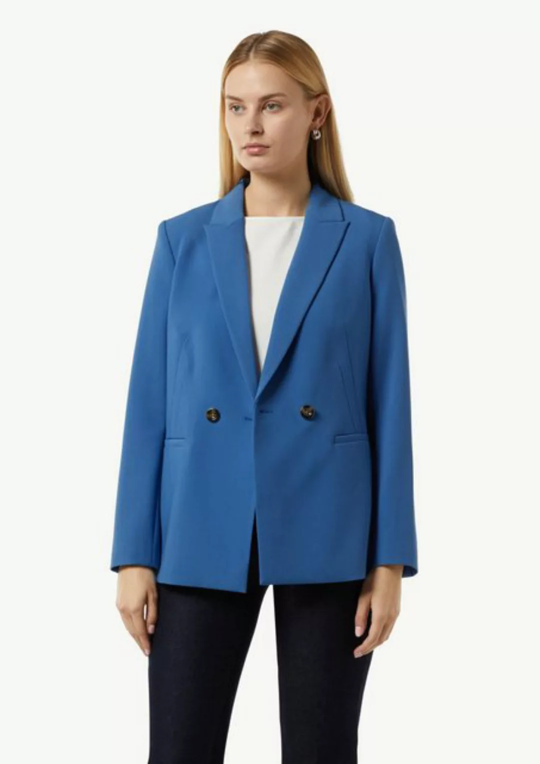 Comma Blusenblazer Antaillierter Twill-Blazer günstig online kaufen