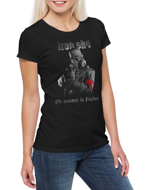 Urban Backwoods Print-Shirt Iron Sky Soldier Damen T-Shirt Glocke Ufo Haune günstig online kaufen