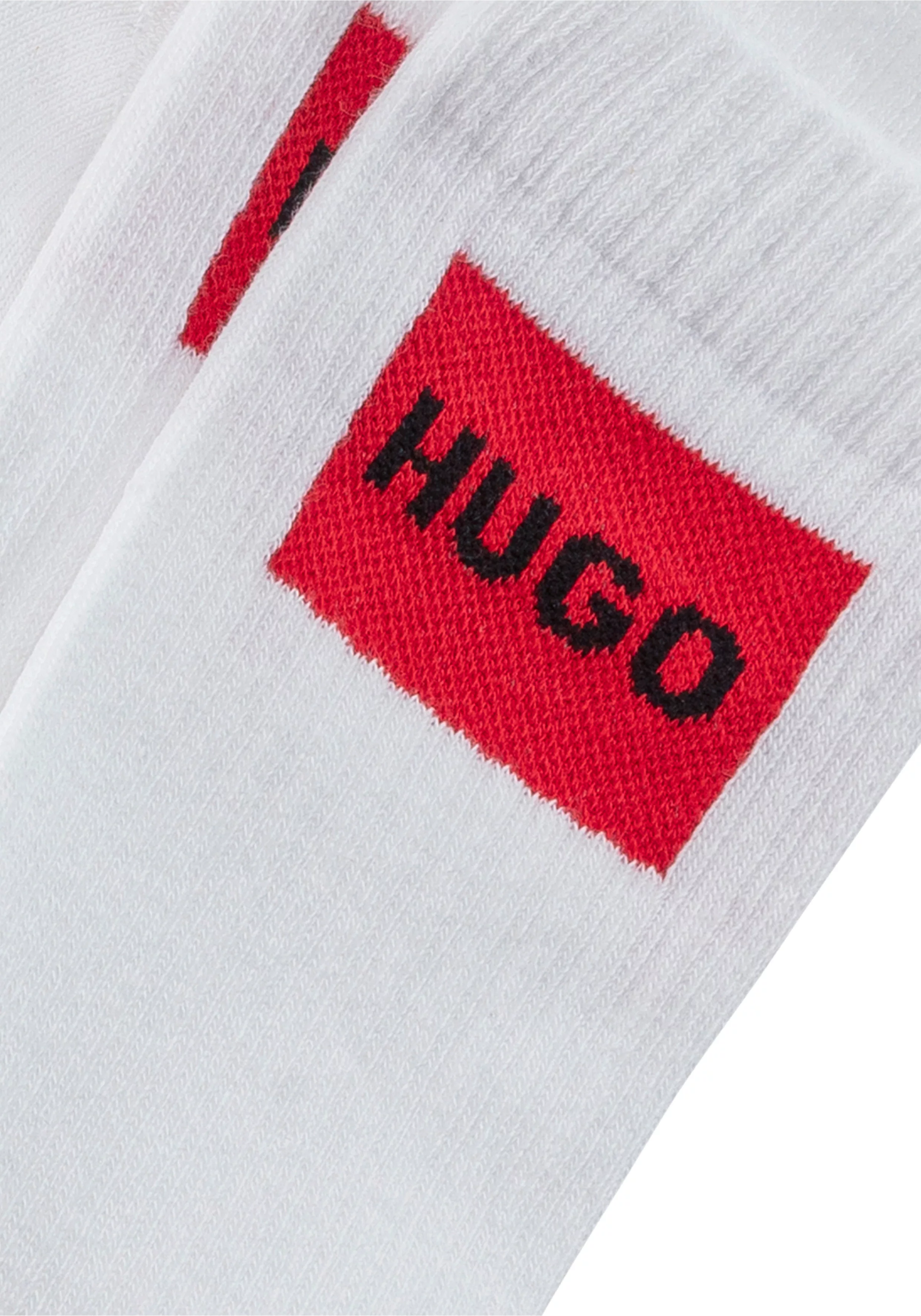 HUGO Underwear Freizeitsocken "3P QS RIB LABEL", (Packung, 3 Paar, 3er), mi günstig online kaufen